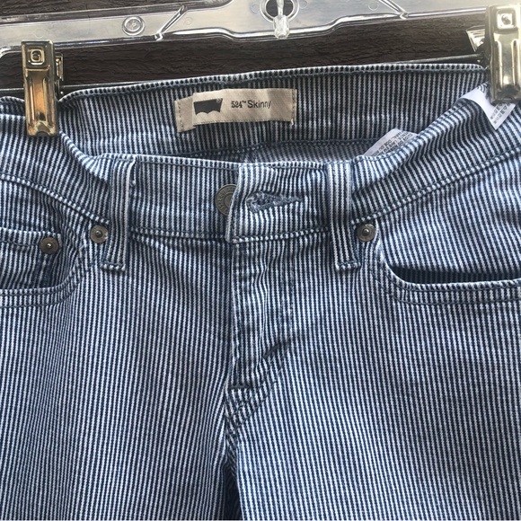 🍃Pinstriped railroad Levi’s Jeans🍃Waist 25 “🍃 - Picture 7 of 11